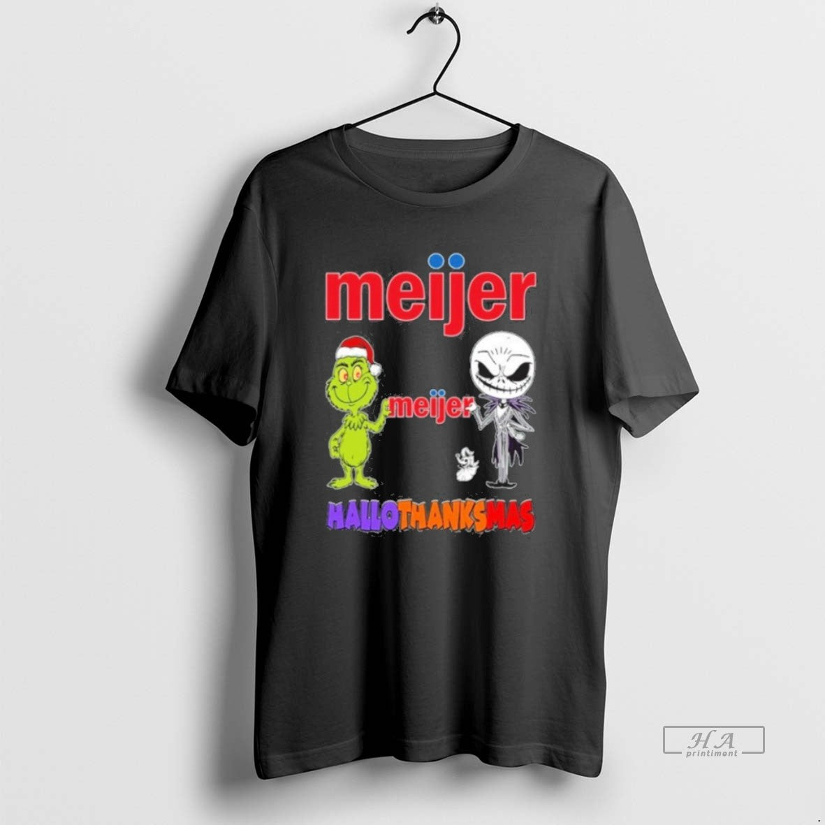 Official Meijer Santa Grinch X Jack Friends Fist Bump Hallothanksmas