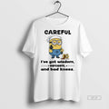 Official Minion Careful Ive Got Wisdom Sarcasm And Bad Knees Shirt