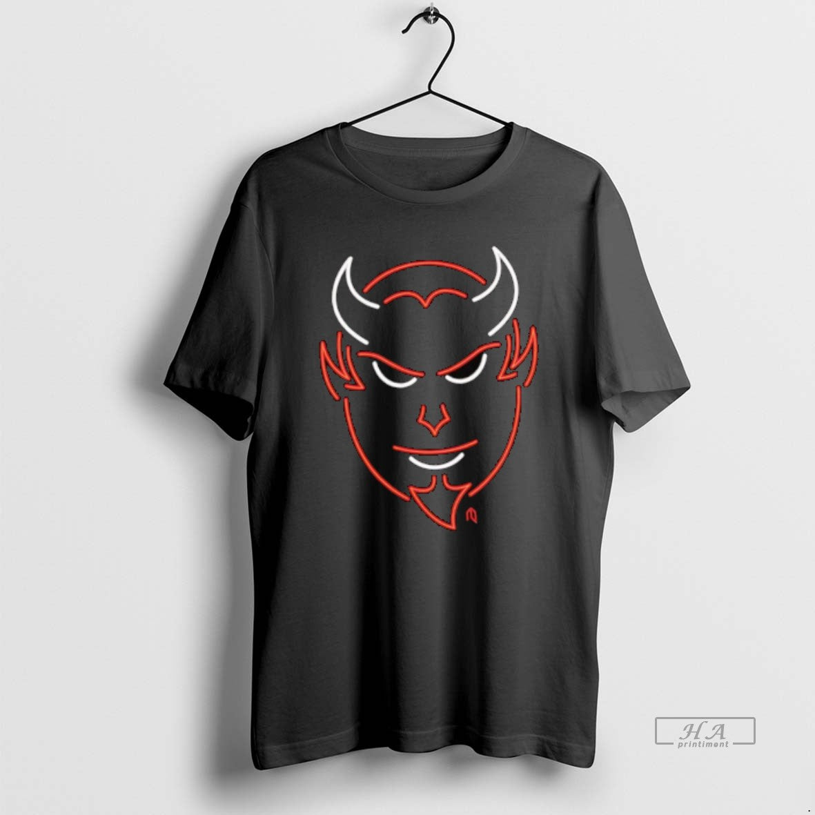 Official Neon Devil Face Sign