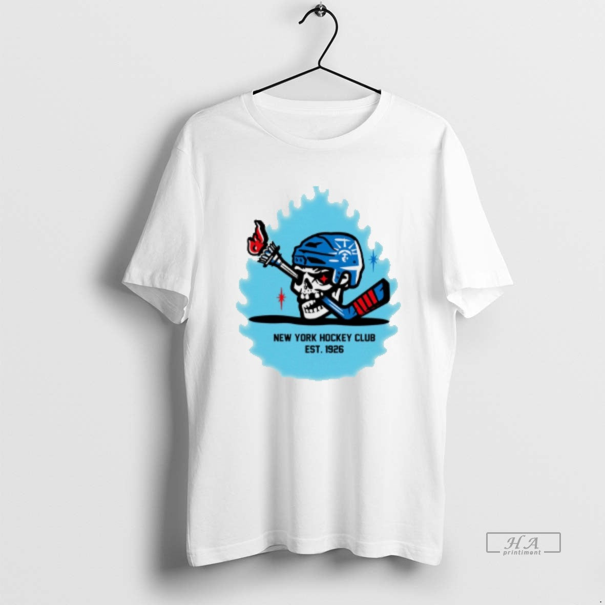 Official New York Rangers Hockey Club Skull