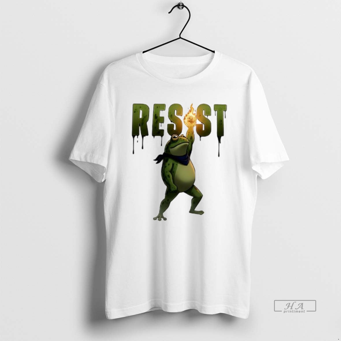Official Nice Fire Fist Resist Frog Portland Protest Frog