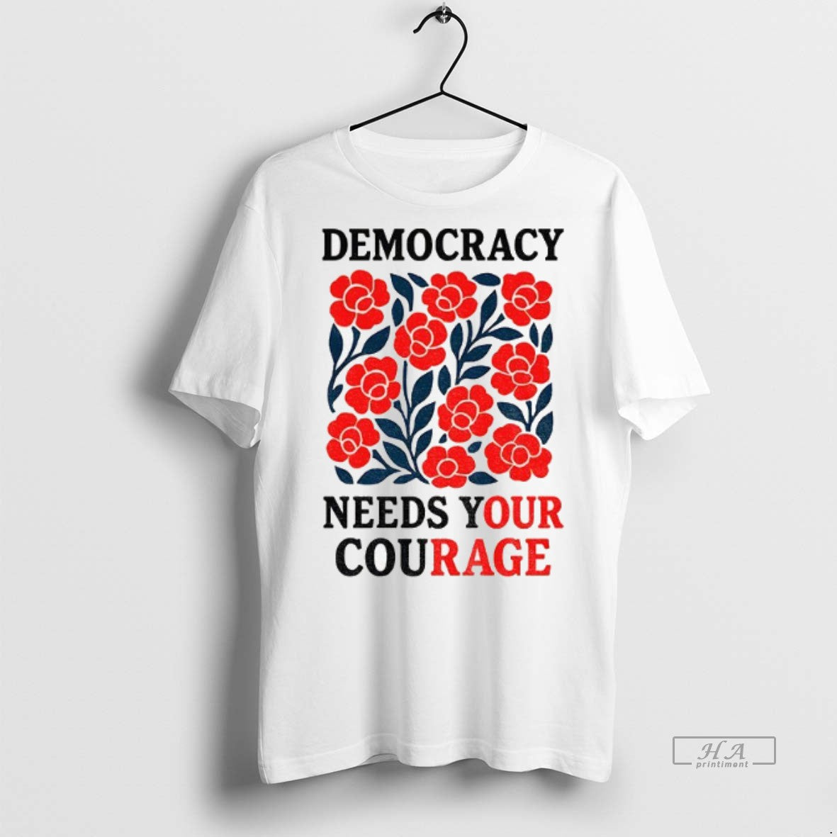 Official No Kings Protest Democracy Needs Your Courage Shirt