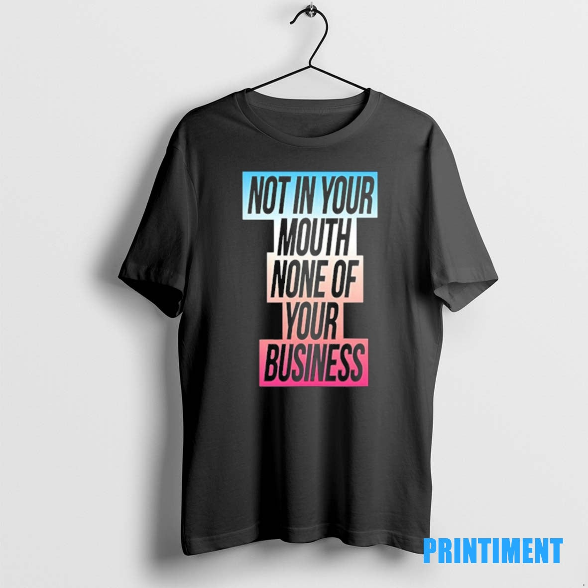 Official Not In Your Mouth None Of Your Business Trans Flag Tee Sweater
