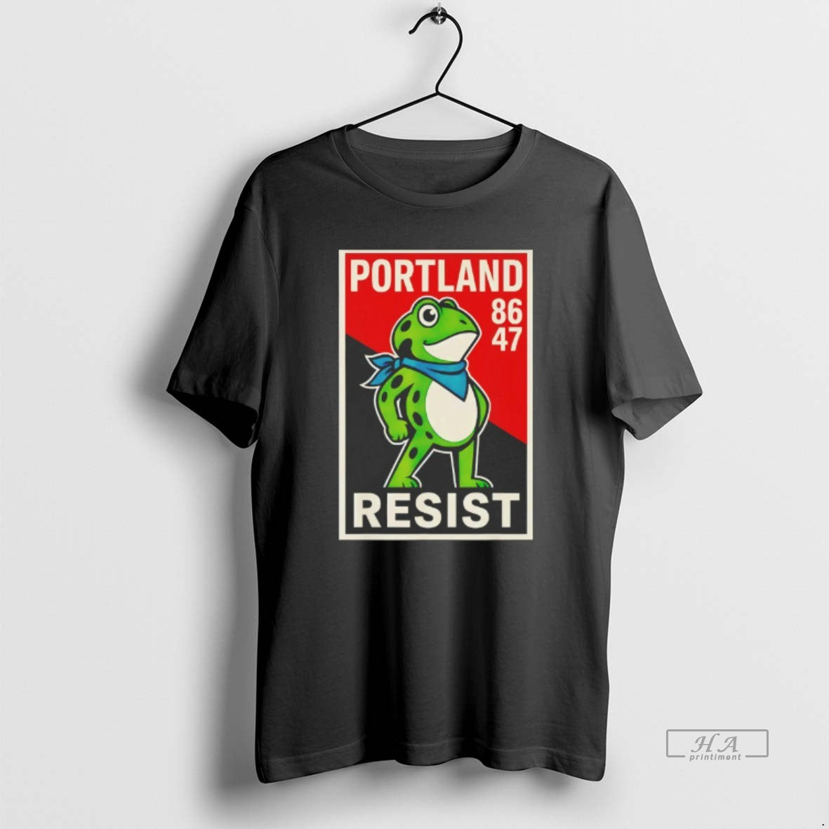 Official Portland 8647 Frog Resist Protest Retro