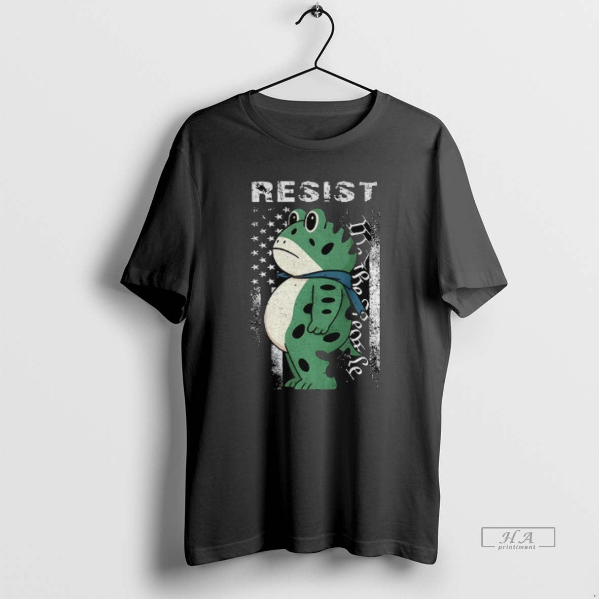 Official Portland Frog We The People Protest Patriotic America Flag