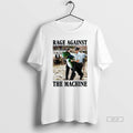 Official Rage Against The Machine Portland Frog Protest Meme Mens White Tee