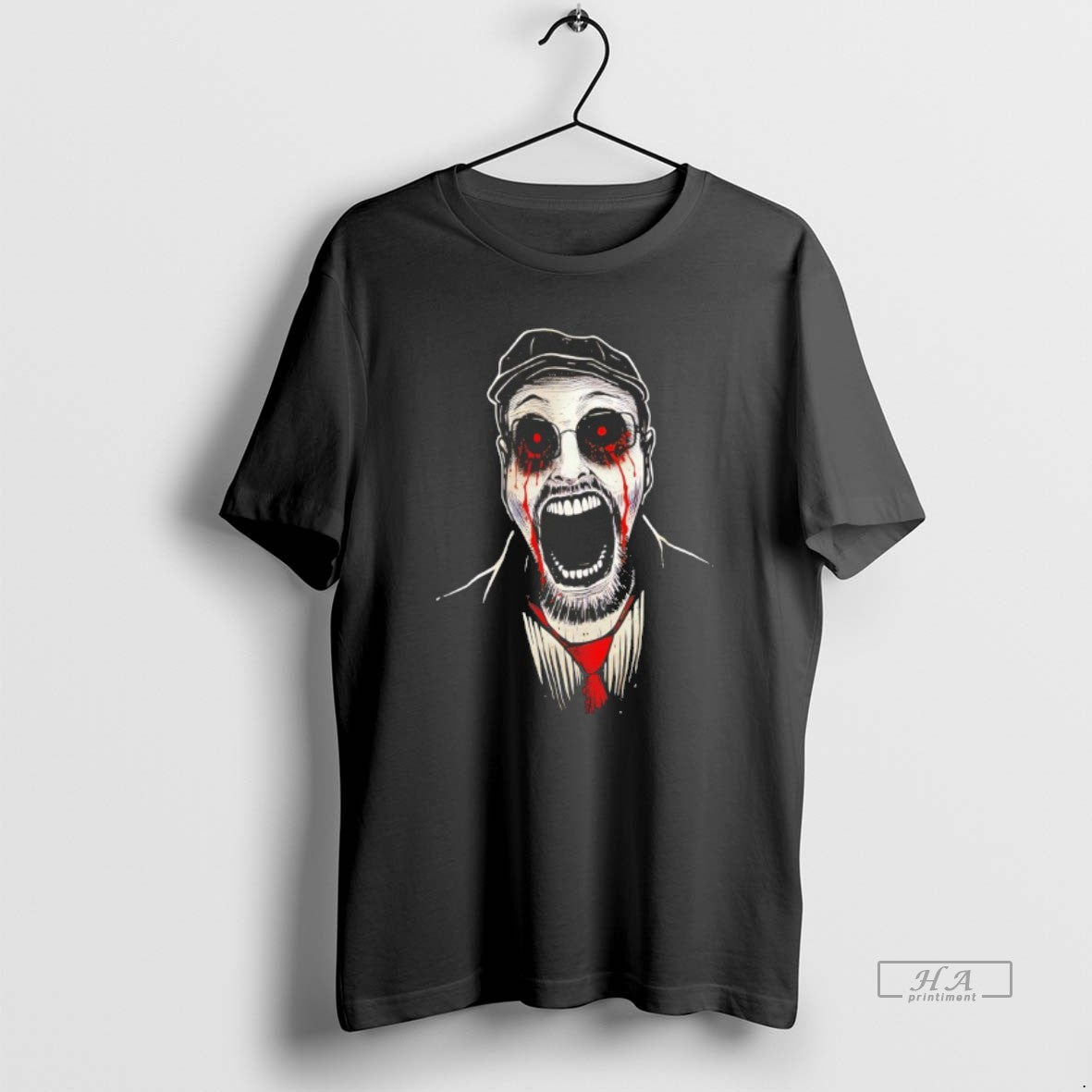 Official Screaming Man Horror Bloody Eyes Graphic