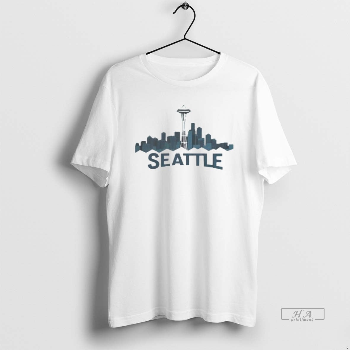 Official Seattle Mariners City Skyline Mens White Tee