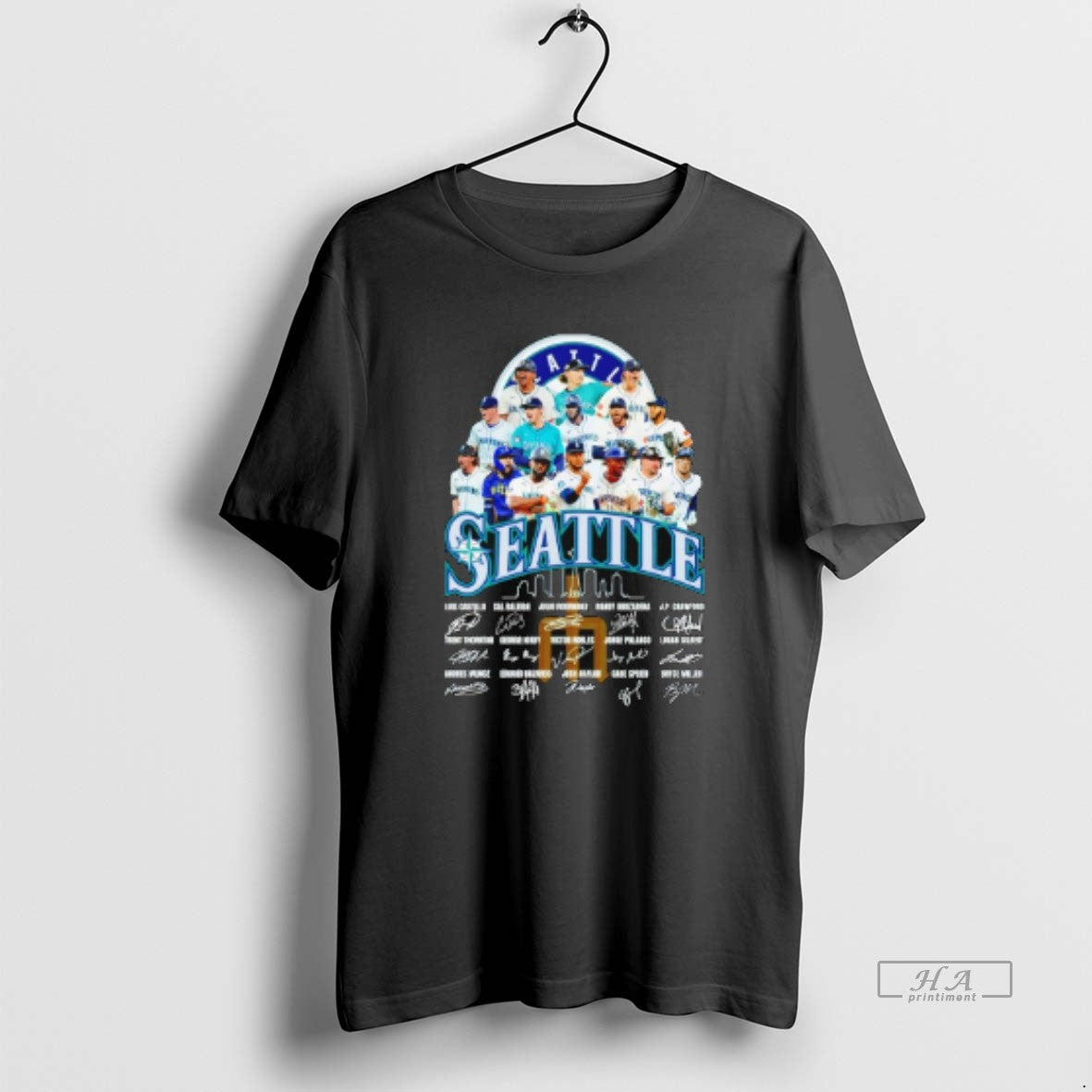 Official Seattle Mariners Signatures Skyline 2025