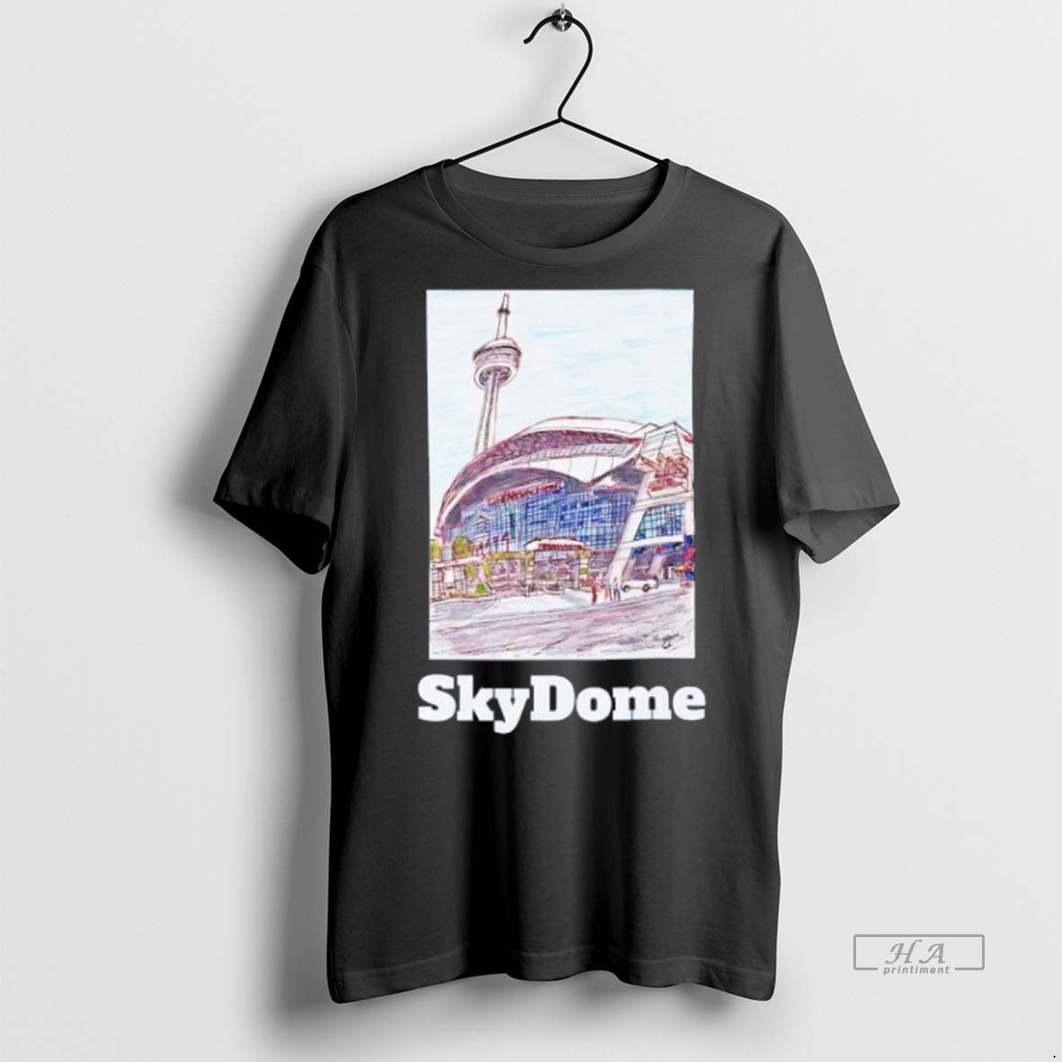 Official Skydome Rogers Centre Toronto Blue Jays Stadium Black Shirt