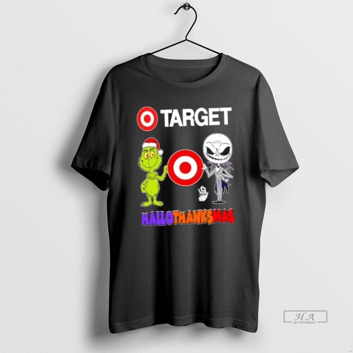 Official Target X Grinch And Jack Skellington Friends Fist Bump Happy Hallothanksmas