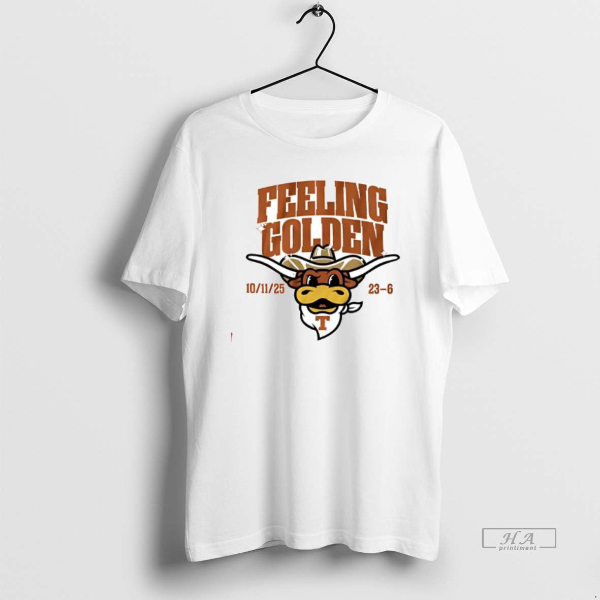 Official Texas Football Feeling Golden Mascot Cute
