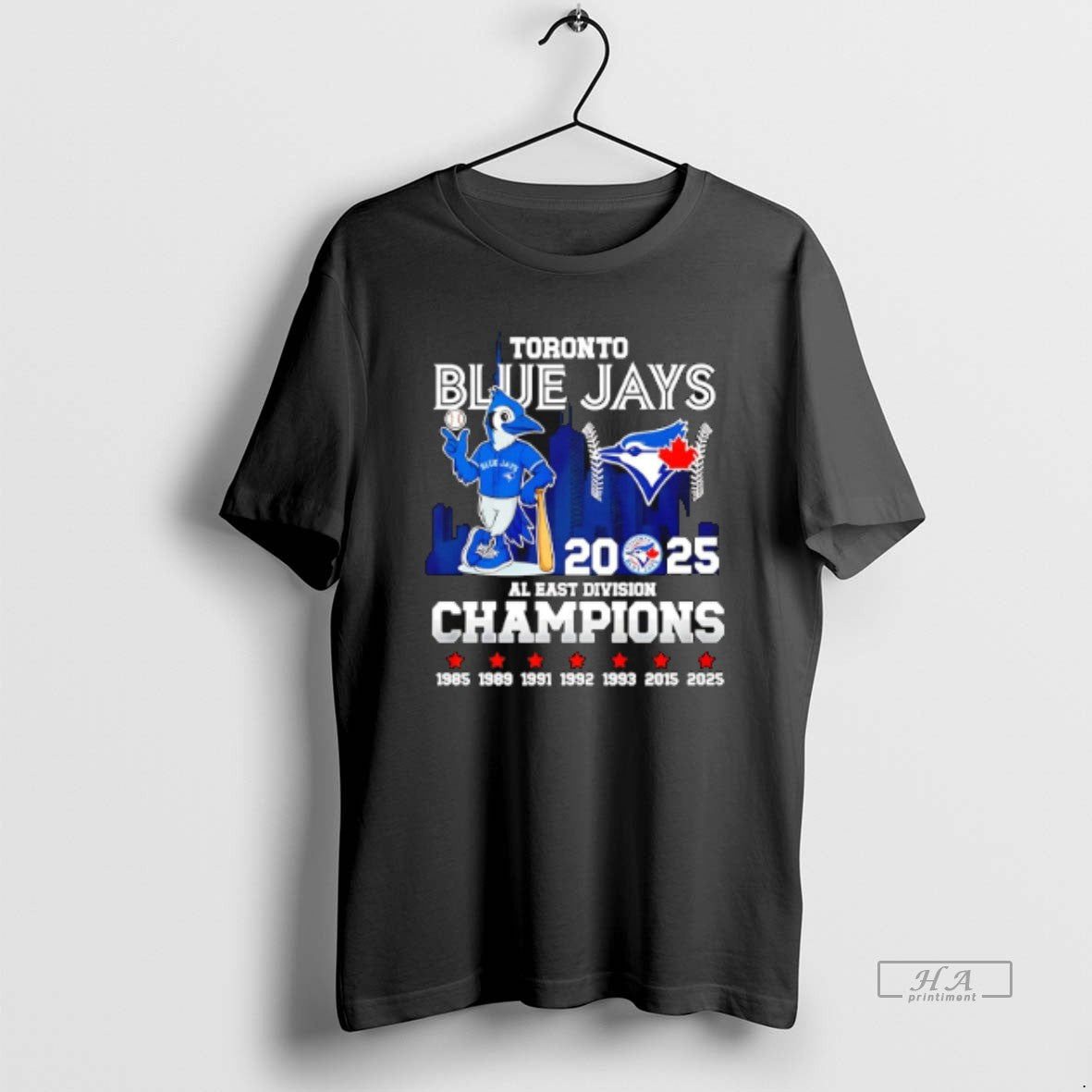 Official Toronto Blue Jays 2025 Al East Division Champions Mascot