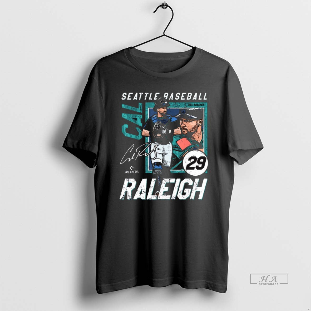 Official Trendy Cal Raleigh 29 Seattle Mariners Mlb Baseball Players Signature Graphic
