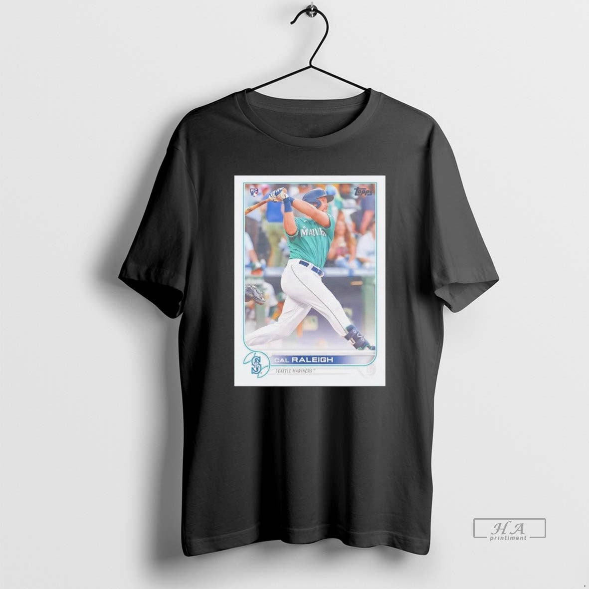 Official Trendy Cal Raleigh Batting Card Mariners Superstar