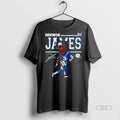 Official Trendy Derwin James Los Angeles Chargers Cartoon Signature Tee Sweater