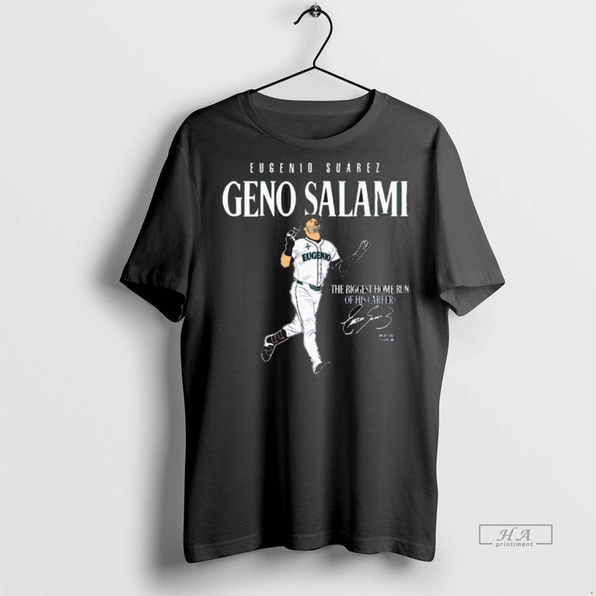 Official Trendy Eugenio Suarez Geno Salami The Biggest Home Run Of His Career Seattle Mariners