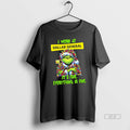 Official Trendy Grinch I Work At Dollar General Logo Its Fine Everything Is Fine Tee