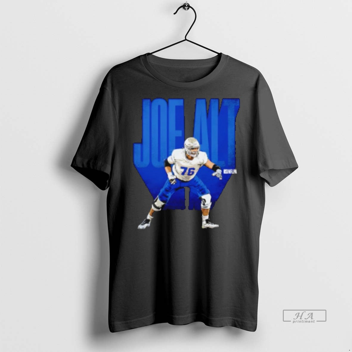 Official Trendy Joe Alt Los Angeles Chargers Bold Signature Tee Sweater