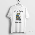 Official Trendy Portland Frog Off To Fight Fascism