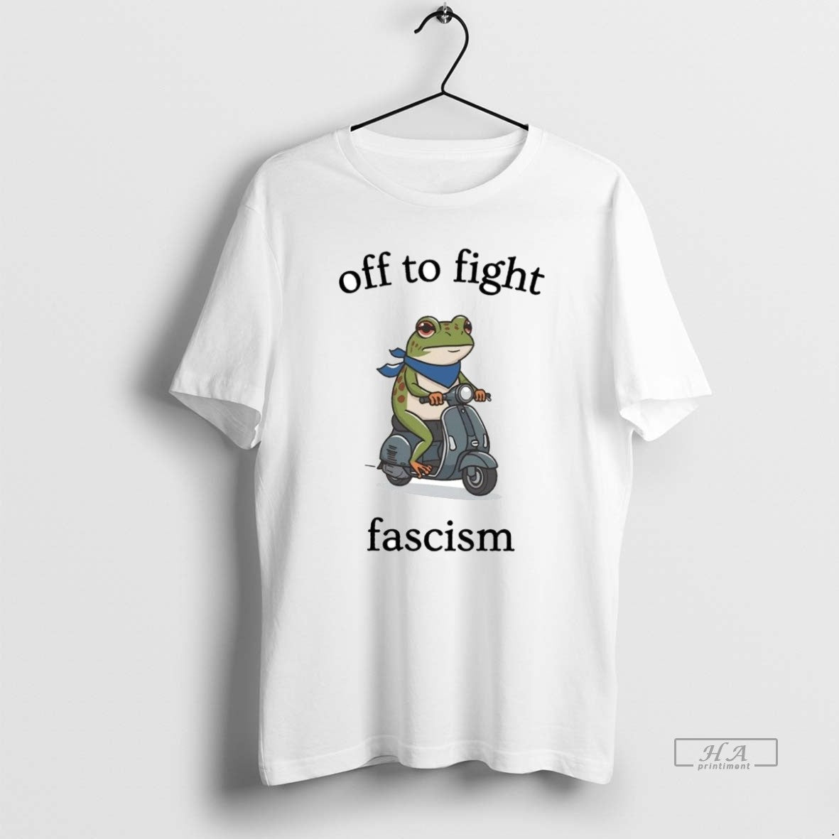 Official Trendy Portland Frog Off To Fight Fascism