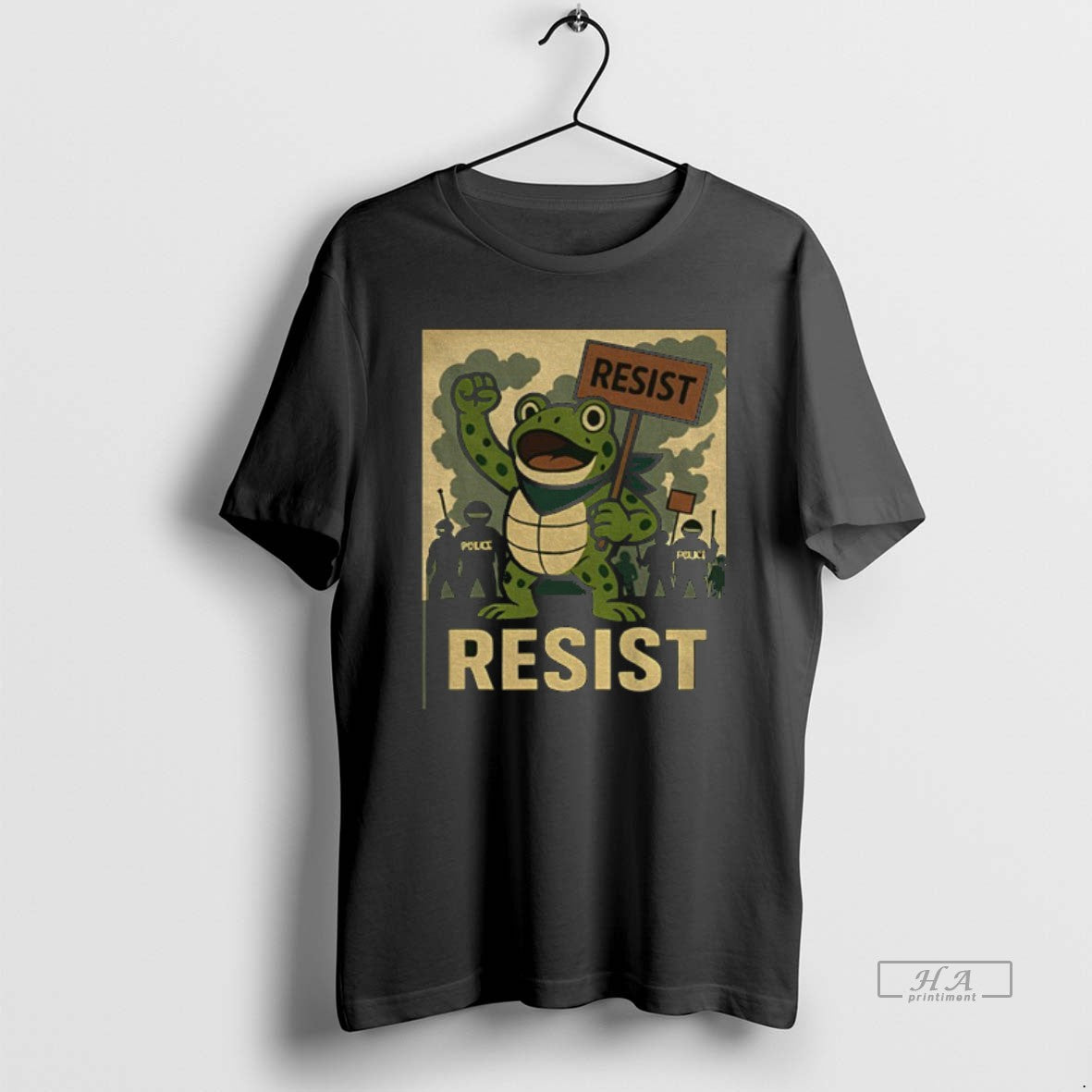 Official Trendy Resist Fdt Portland Frog Stand With Frog Meme