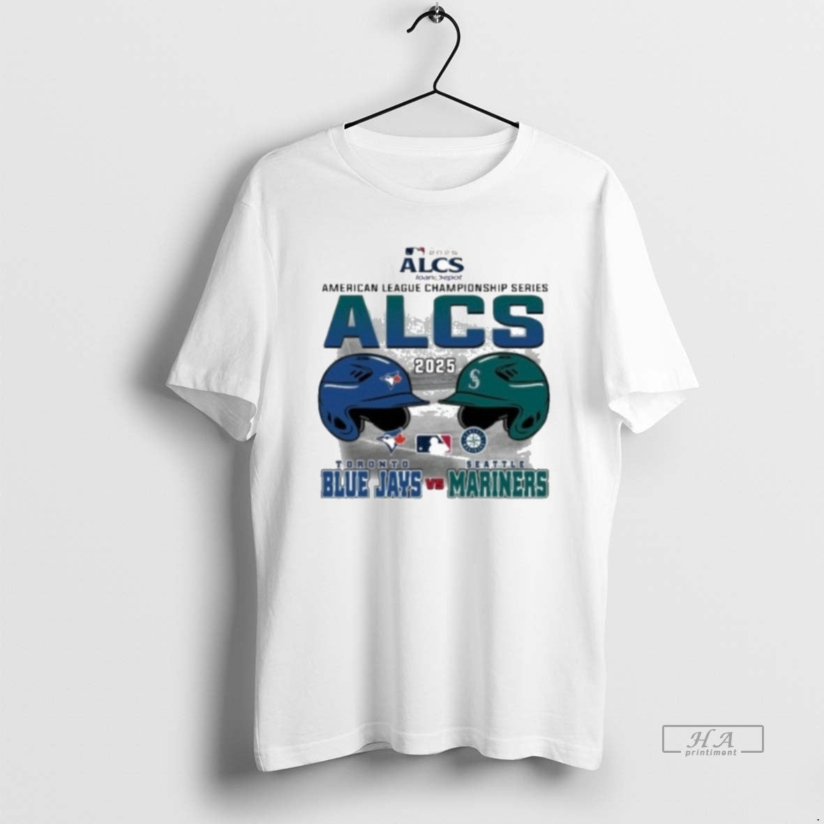 Official Trendy Toronto Blue Jays Vs Seattle Mariners 2025 Alcs Head To Head Graphic Tee