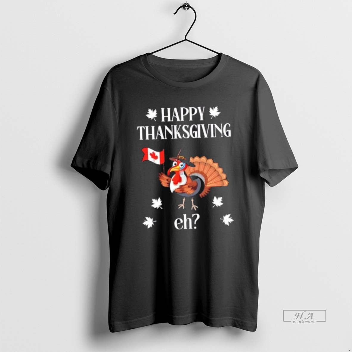 Official Turkey With Canada Flag Happy Thanksgiving Day Canadian