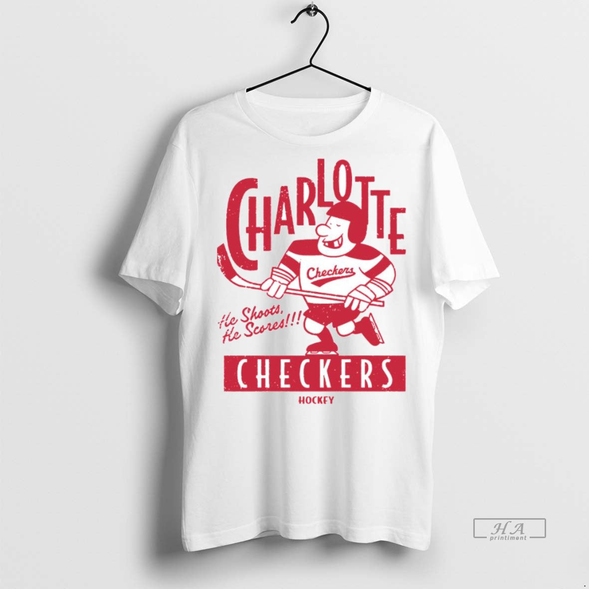 Official Charlotte Checkers Retro Player Shirt