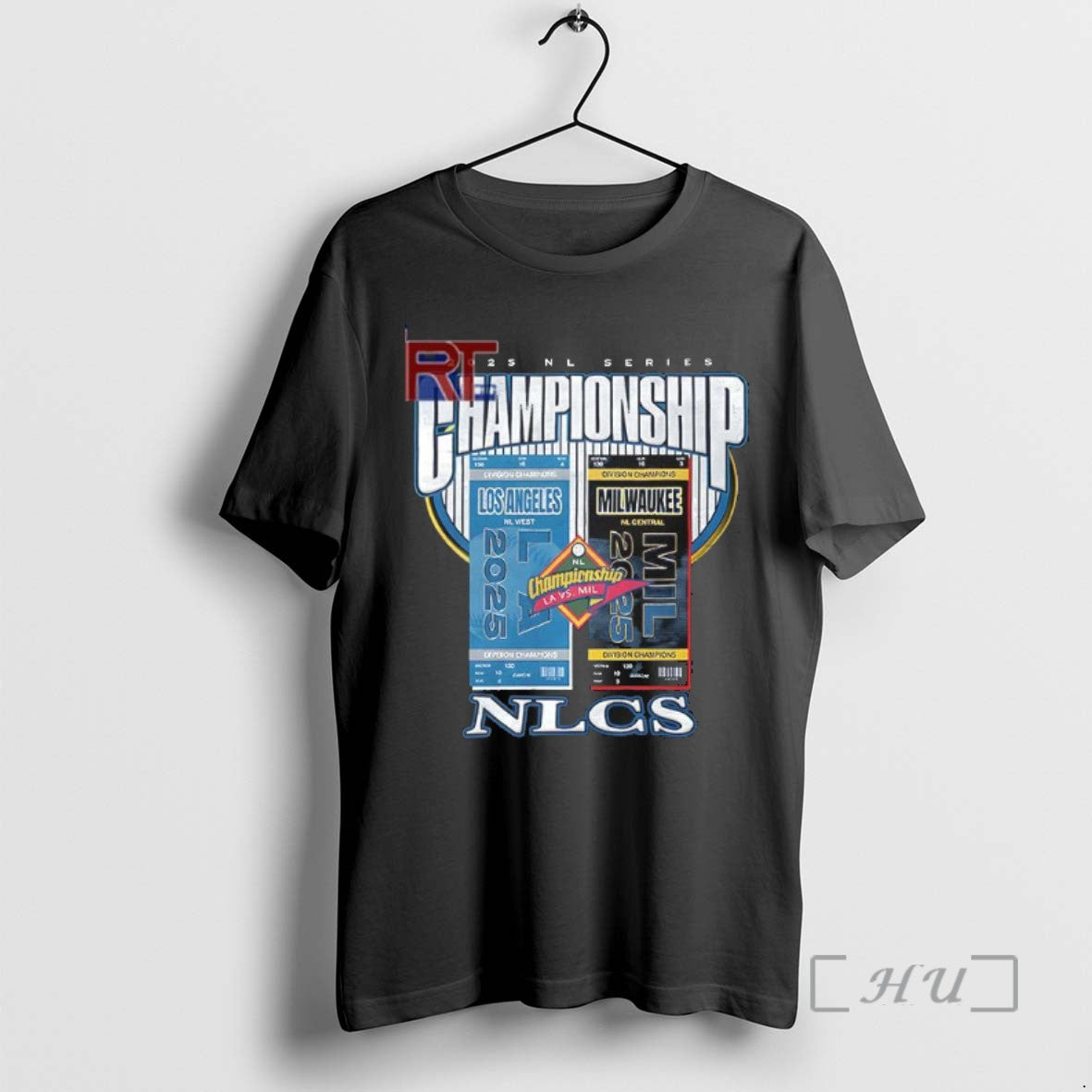 Officials 2025 Nlcs Matchup Los Angeles Dodgers Vs Milwaukee Brewers Tee Sweater