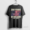 Officials 250 Years Of Freedom 1776 2026 Usa Flag Tee Shirt Sweater