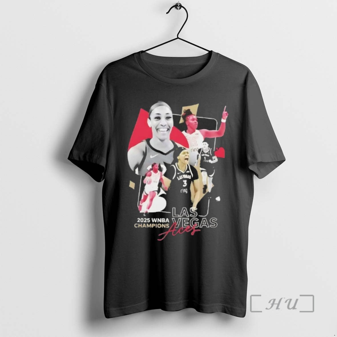 Officials Aja Wilson Las Vegas Aces 2025 Wnba Champions Tee Shirt Sweater