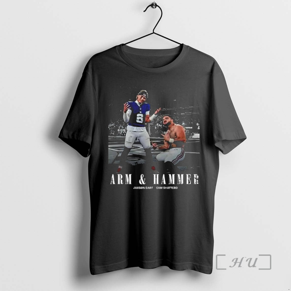 Officials Arm And Hammer Jaxson Dart And Cam Skattebo New York Giants Retro Shirts Sweater
