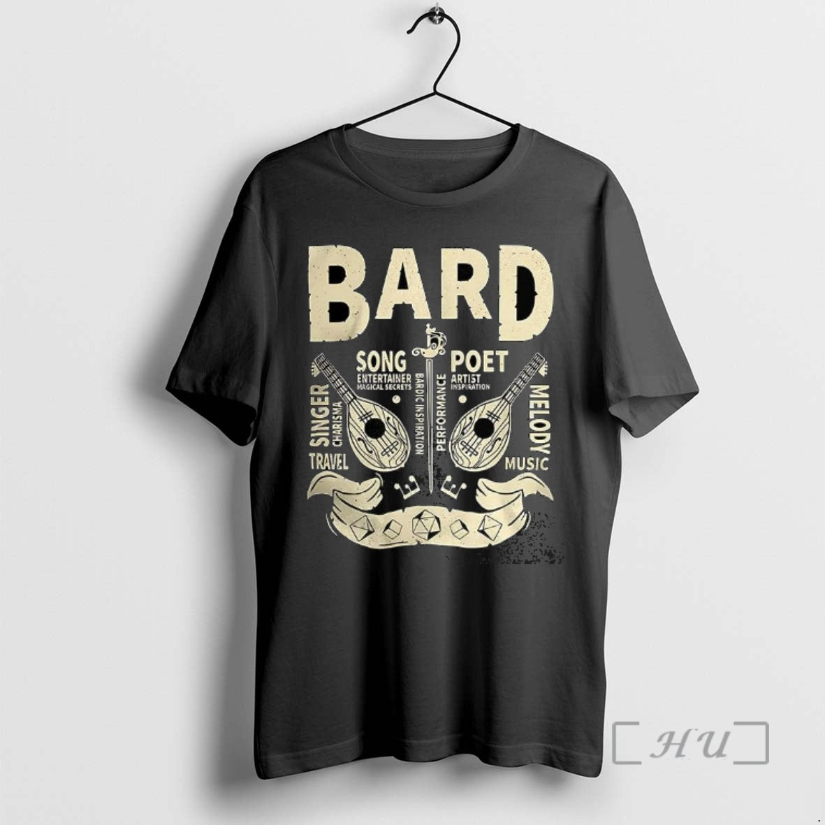 Officials Bard Grunge Dungeons And Dragons Tee Shirt Sweater