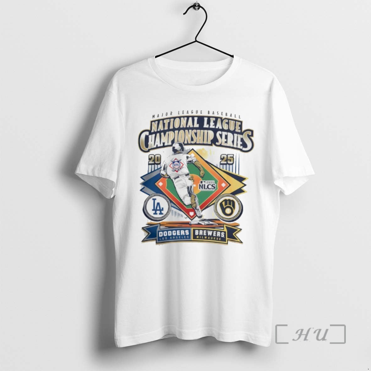 Officials Brewers Vs Dodgers 2025 Nlcs Matchup Shirts Sweater