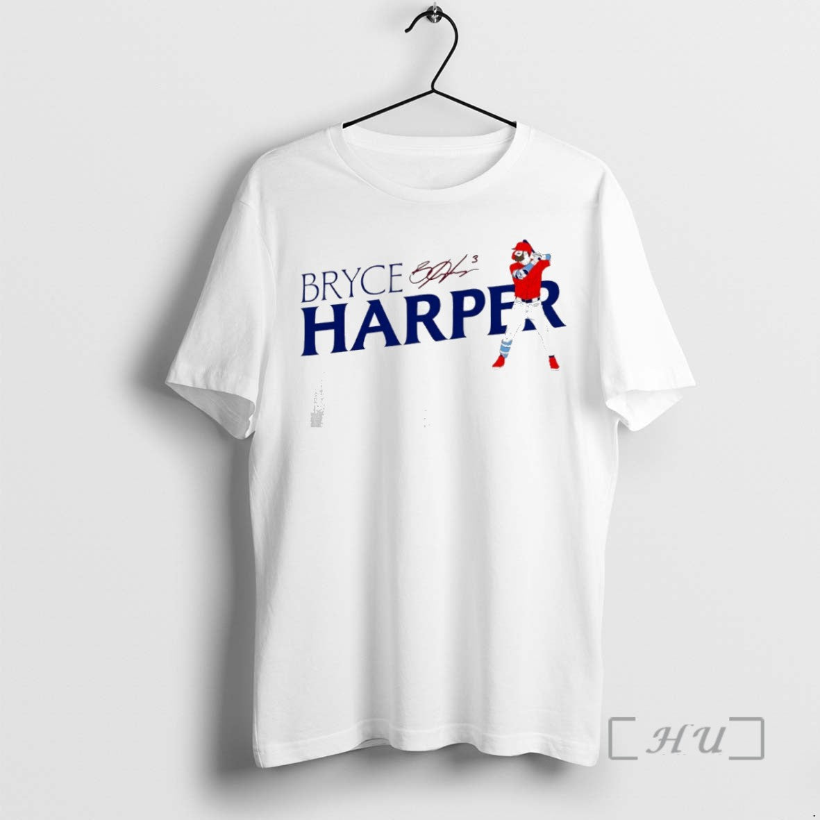 Officials Bryce Harper Philadelphia Phillies Baseball Signature Tee Shirt Sweater