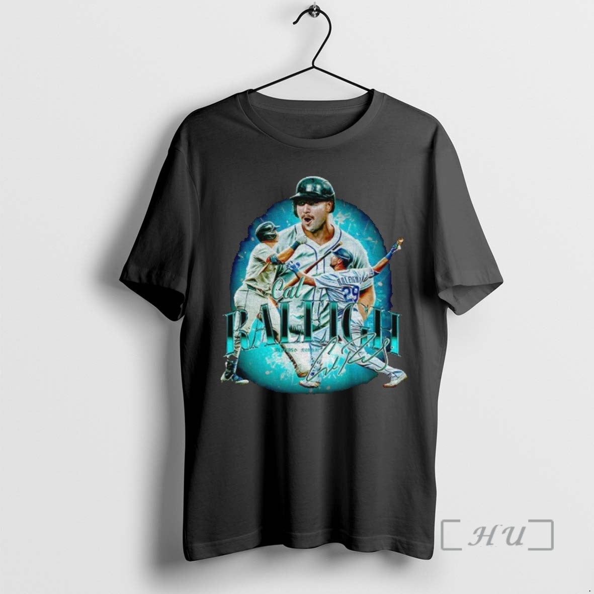 Officials Cal Raleigh Seattle Mariners Baseball Player Signature T Shirt Sweater