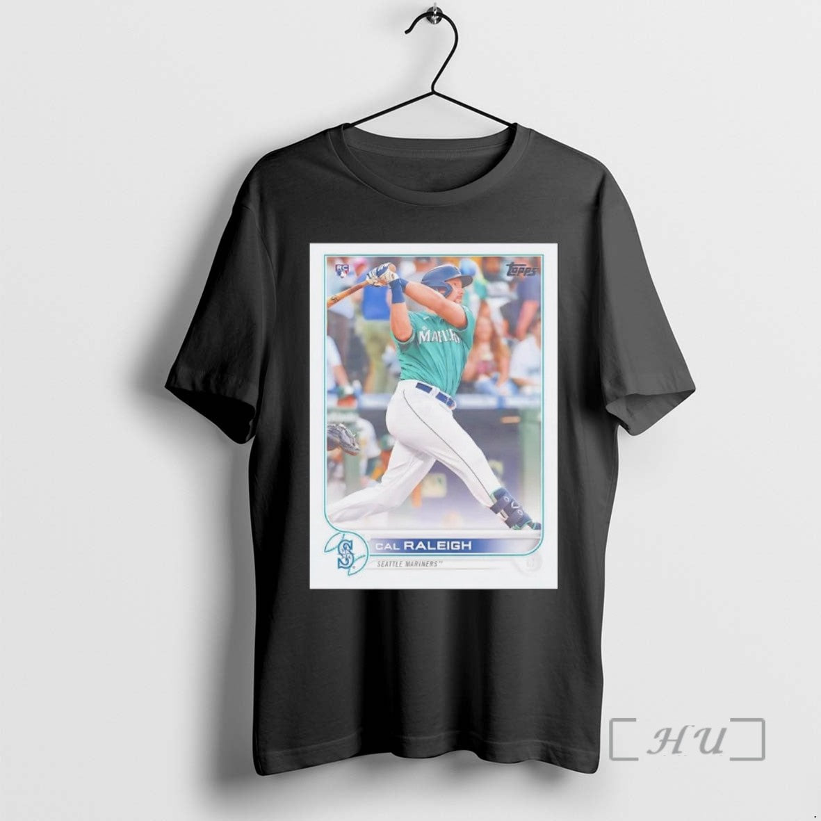 Officials Cal Raleigh Batting Card Mariners Superstar Tee Shirt Sweater