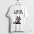 Officials Cat I Survived Another Day Tee Sweater