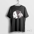 Officials Chicago Blackhawks X Native American Head Hockey Mask Shirts Sweater