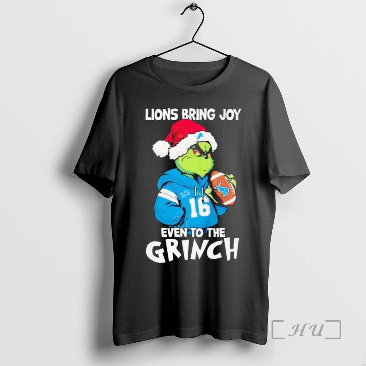 Officials Detroit Lions Bring Joy Even To The Grinch Christas T Shirt Sweater