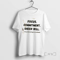 Officials Focus Commitment Sheer Will Me Pretending To Meditate Shirts Sweater