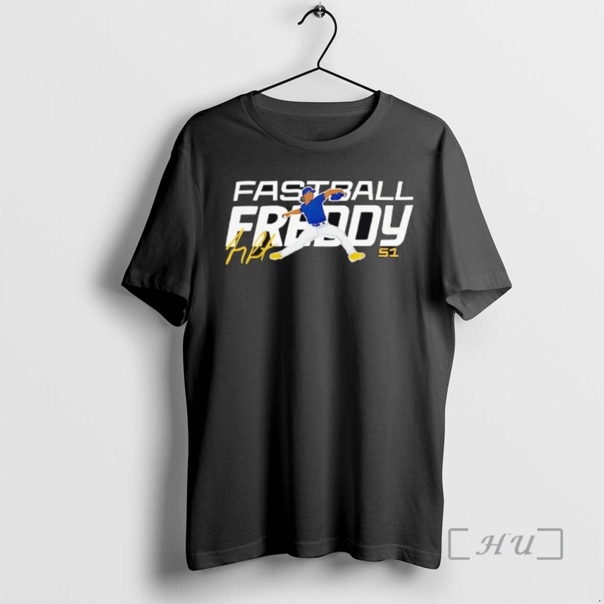Officials Freddy Peralta 51 Fastball Milwaukee Brewers Baseball Tee Sweater