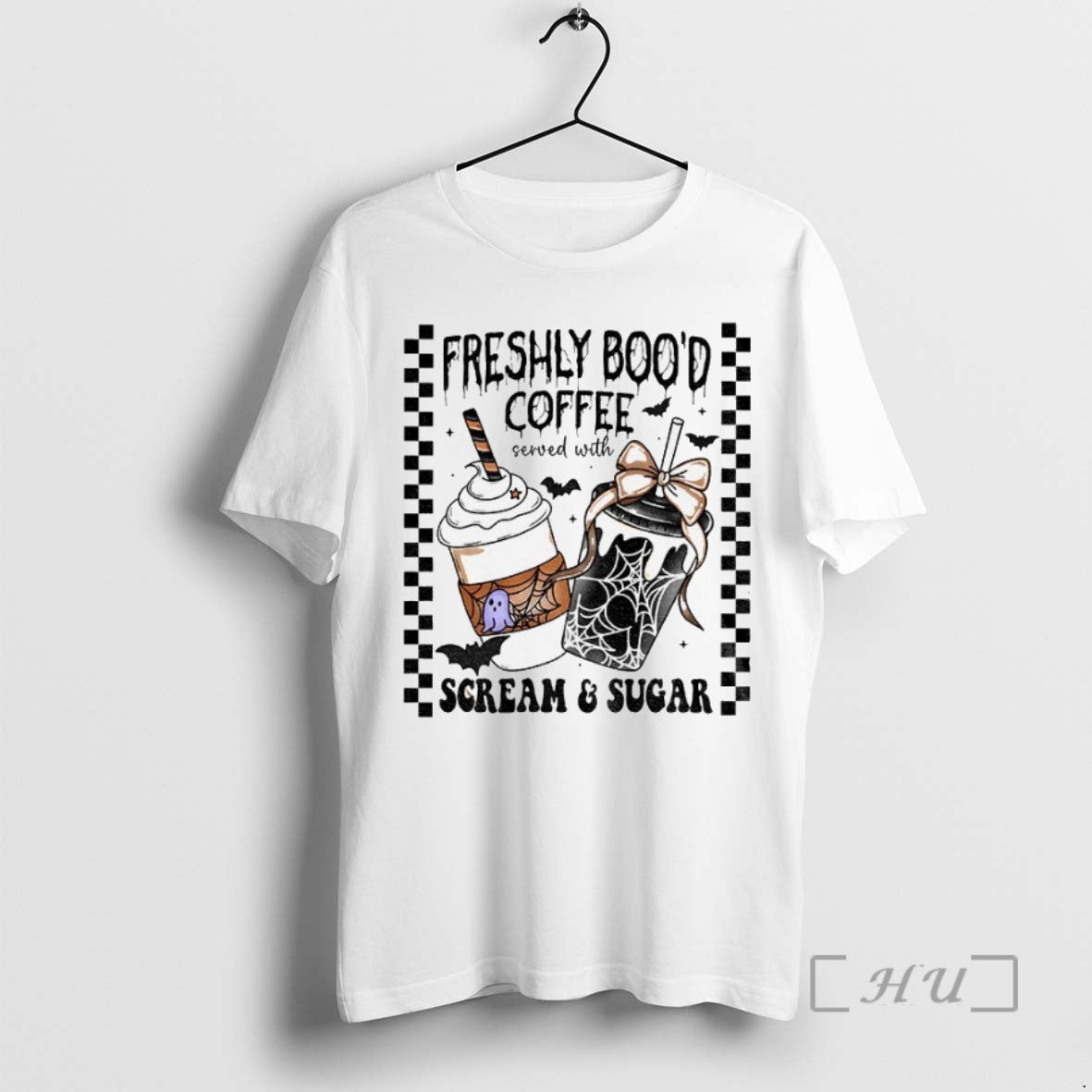 Officials Freshly Bood Coffee Served With Scream And Sugar Halloween T Shirt Sweater