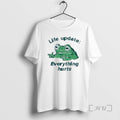 Officials Frog Life Update Everything Hurts Tee Sweater