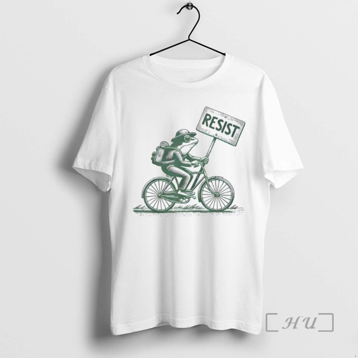 Officials Frog On Bike Resist Portland Frog Protest Vintage Tee Sweater