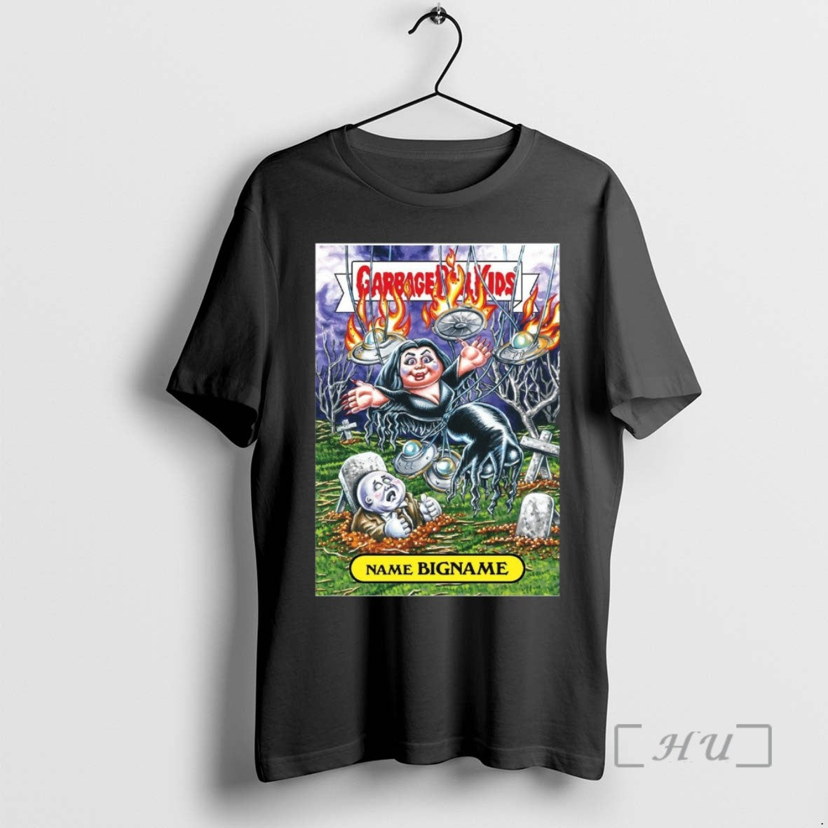 Officials Garbage Pail Kids Outer Space Name Big Name Card Parody T Shirt Sweater