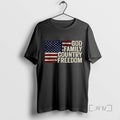 Officials God Family Country Freedom Flag Tee Shirt Sweater