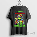 Officials Grinch I Work At Cvs Pharmacy Its Fine Everythings Fine Christmas Tee Shirt Sweater