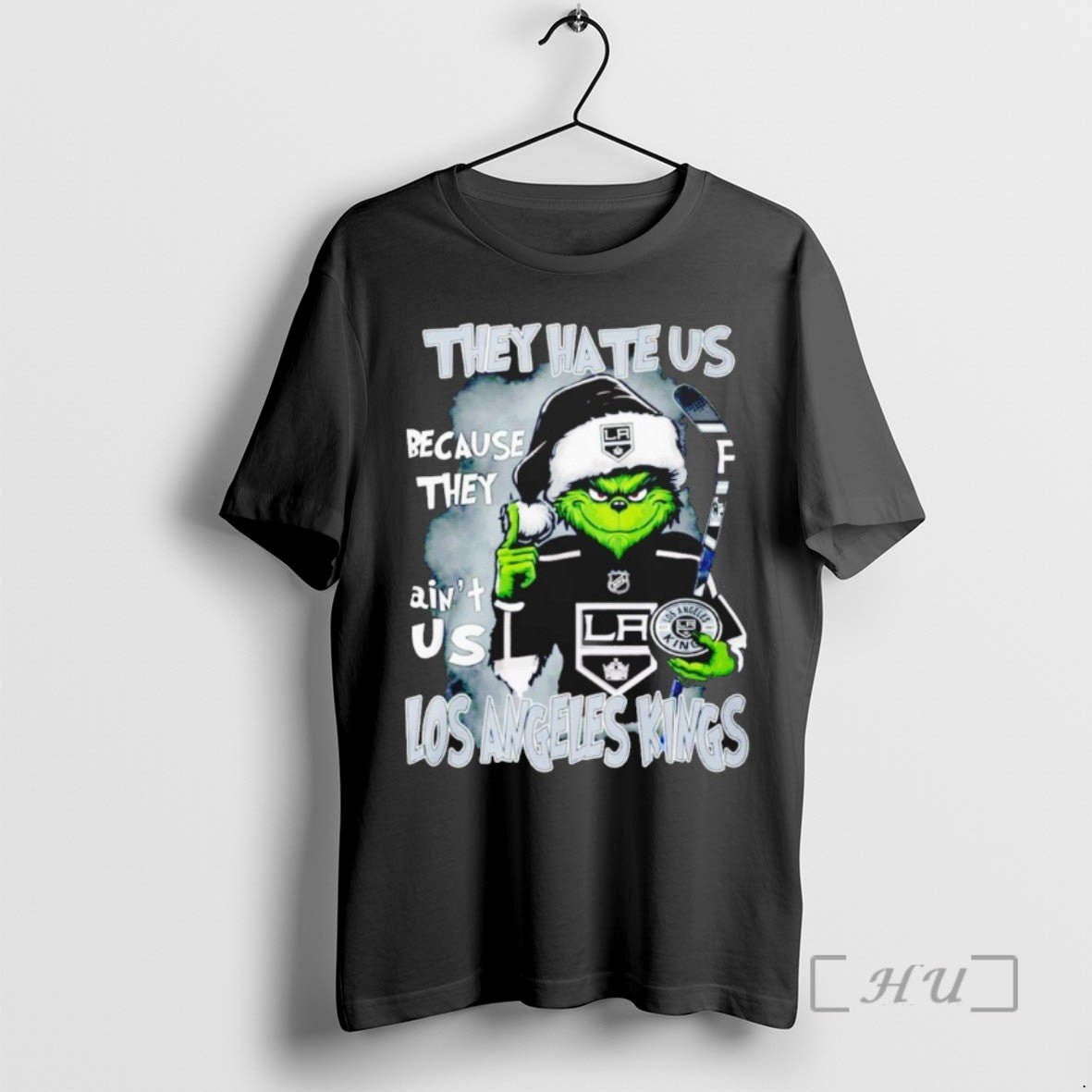 Officials Grinch Santa They Hate Us Because They Aint Us Los Angeles Kings Shirts Sweater